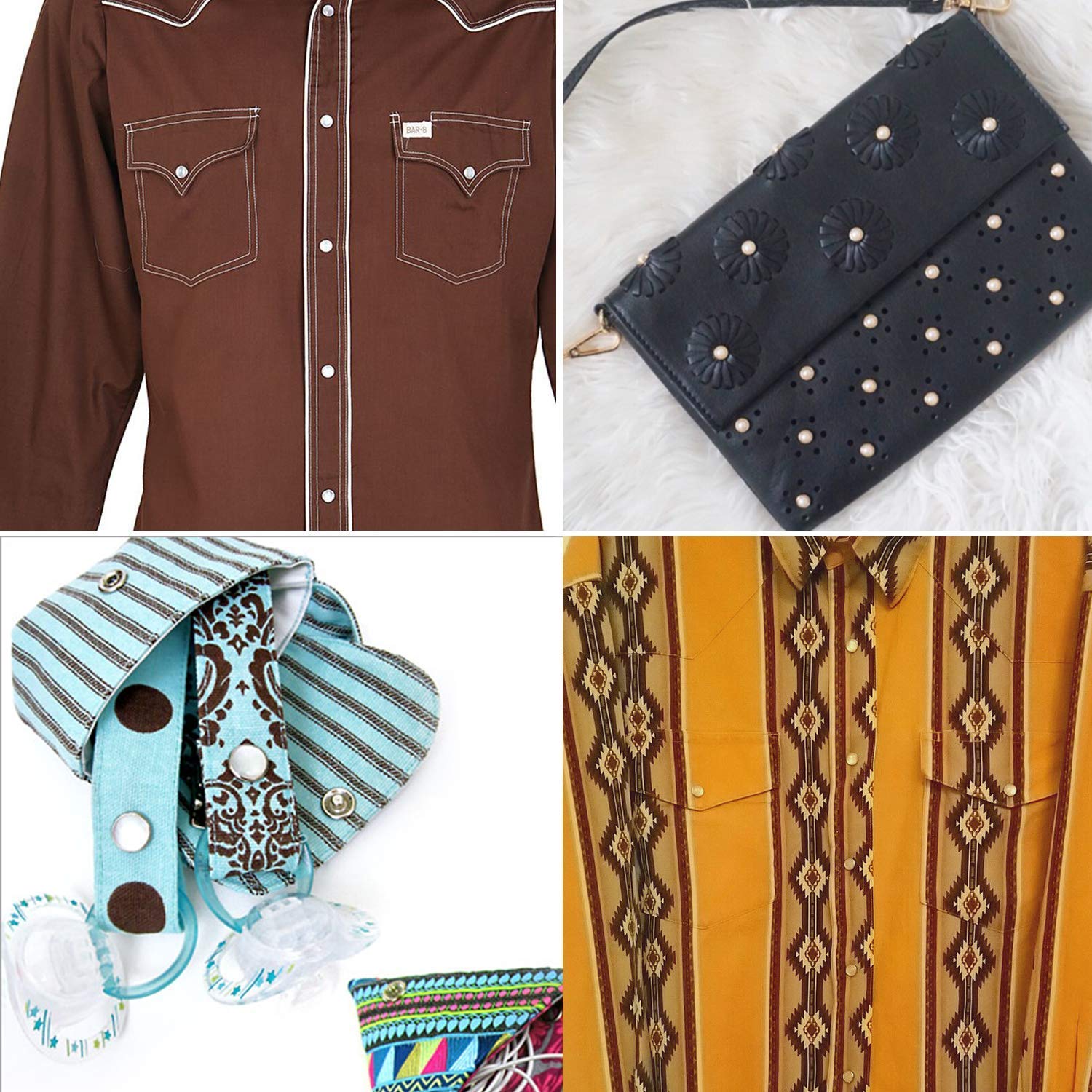 WedDecor Lot De 10 Boutons-pression En Laiton Massif Sans Nickel Pour