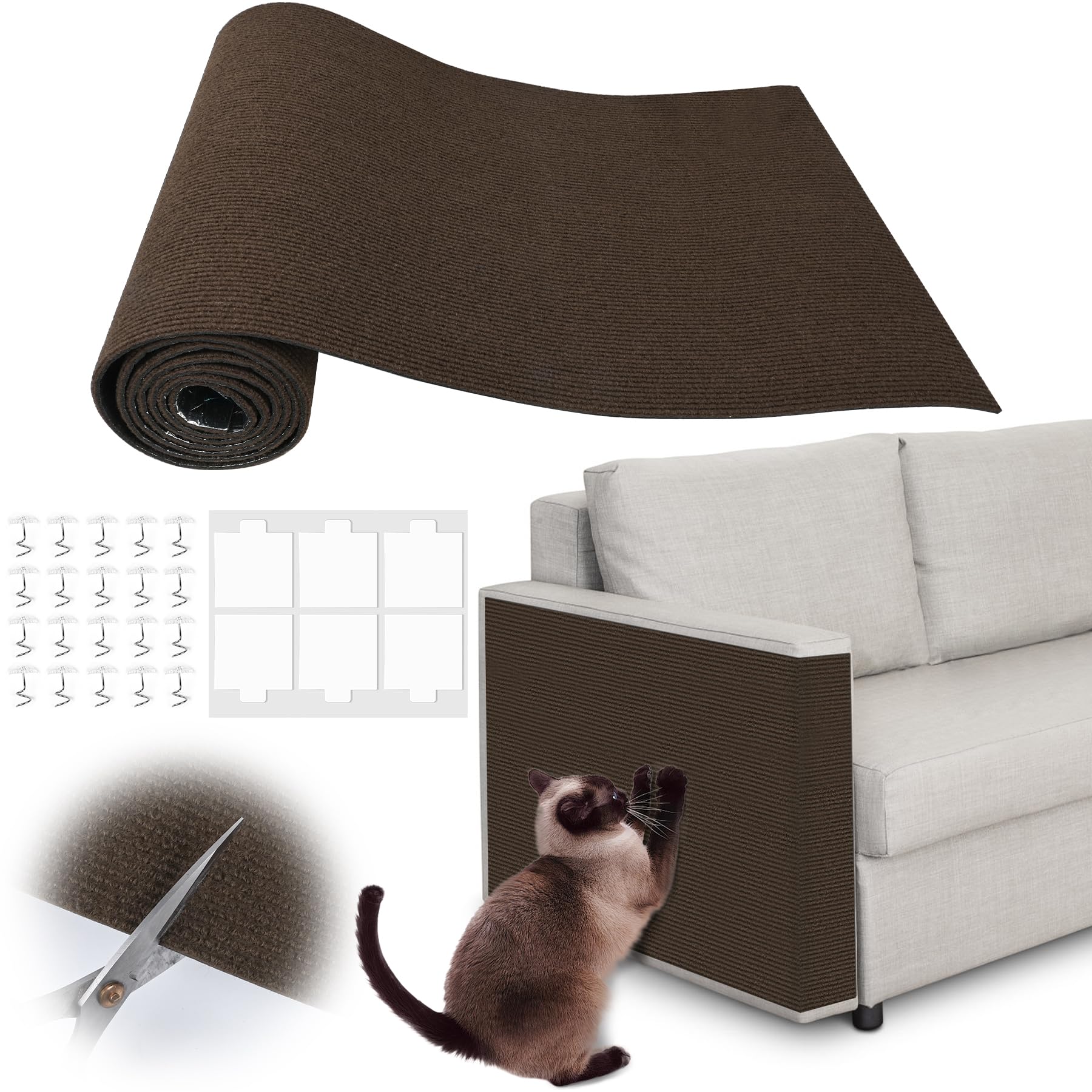 Protection de canapé pour chat dispositif adhésif découpable pour vivre en harmonie