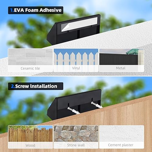 Miniatura 6 de Luces solares de pared para exteriores, 3000 K, blanco cálido, impermeables, LED del atardecer al amanecer, luces solares para la casa, para valla,