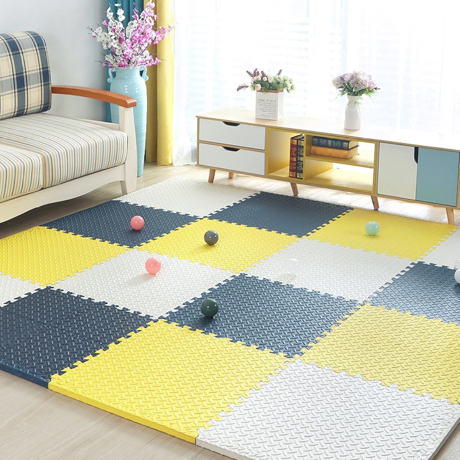 Joint Mat Kids Corner 60 * 60 * 2.5 * 4 Carpet Floor Mat Flooring Scratch Prevention Floor Mat Mat Cushion Mat (Color 16 30 * 30 * 2.5 * 16)