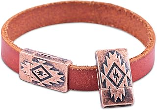 KONMAY 5 Sets 10.0x2.0mm Glue-in Magnetic Jewelry Clasps for Bracelet Making (Antique Copper)
