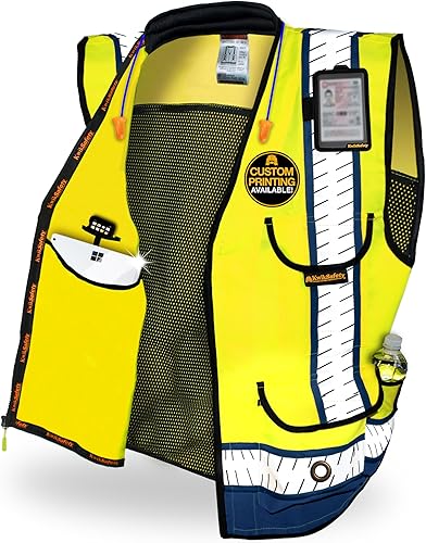 KwikSafety - Charlotte, NC - GODFATHER + GODMOTHER Class 2 Safety Vest CUSHIONED COLLAR + TABLET POCKET ANSI OSHA
