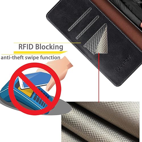 Miniatura 5 de SUANPOT for LL Moto G Stylus 5G Funda tipo cartera rojo vino