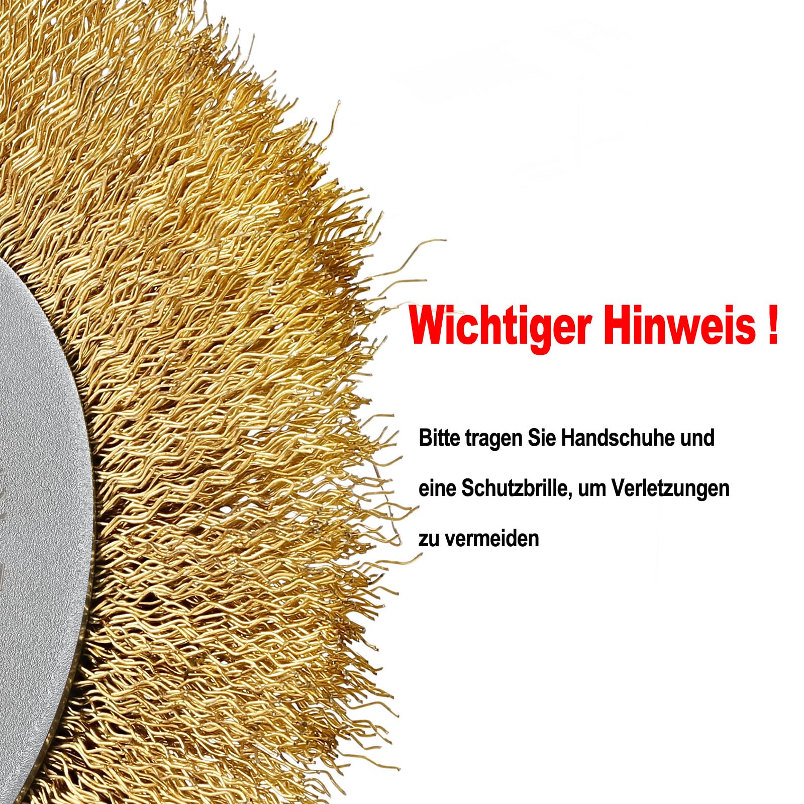 Lot De 4 Brosses à Joints En Laiton Pour Brosse à Joints électrique - Brosse Ronde En