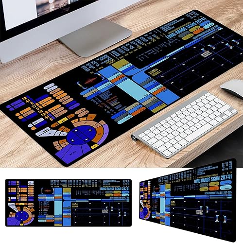 Miniatura 2 de Trekkies Trekker - Alfombrilla de escritorio para consola de control de ciencia ficción, alfombrilla grande para mouse para jugadores, alfombrilla