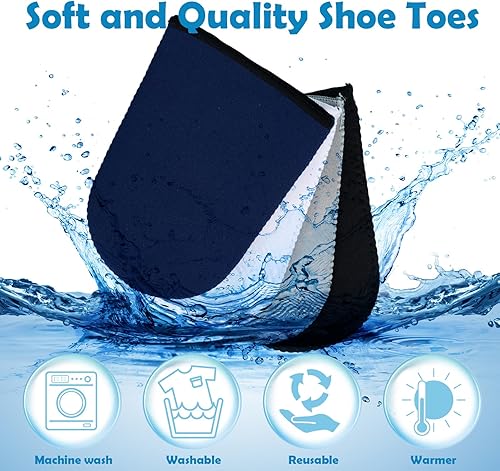 Miniatura 4 de Calentadores de neopreno para dedos de los pies, fundas térmicas para zapatos de ciclismo, reutilizables, calentadores de pies de neopreno para