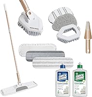 Vista 1 de Quick Shine Ultimate Gold Clean + Polish Mop Kit All-in-One 11 Pc Kit w/Interchangeable Attachments Cleaner & Polish Included No