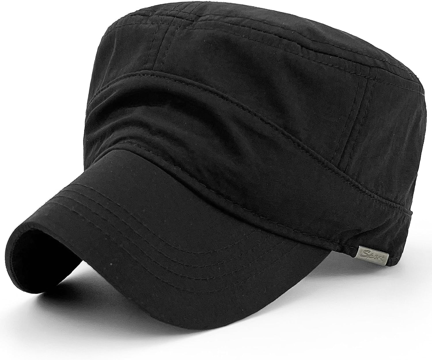 Water Resistant Cadet Caps for Women Army Military Hats for Men Quick Dry Flat Top Dad Cap