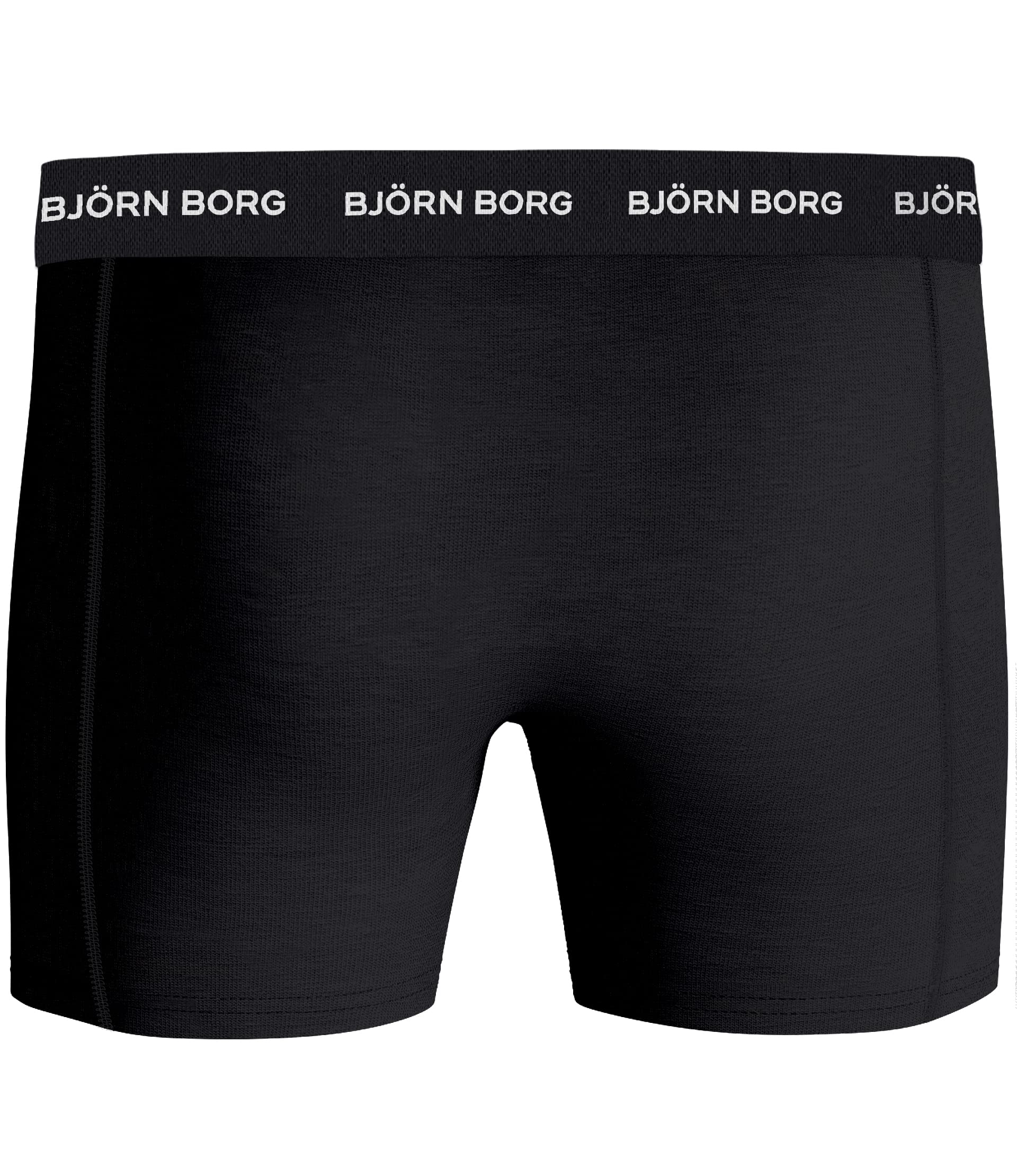 Björn Borg Herren Solid Waistband 5er-Pack Stretch Baumwolle Boxershorts