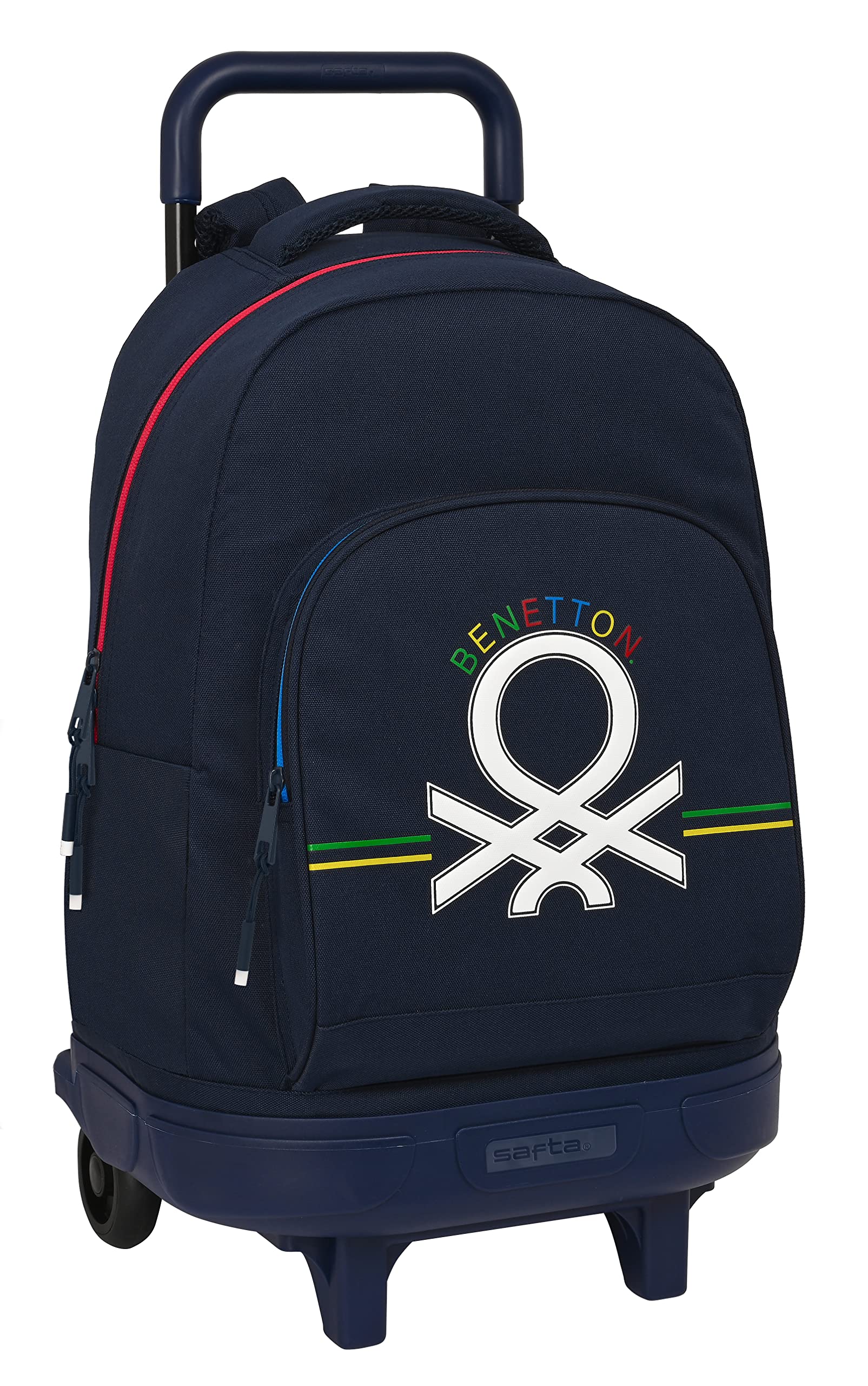 Safta MOCHILA GDE. C/RUEDAS COMPACT EXTRAIBLE BENETTON "SIXTIES"