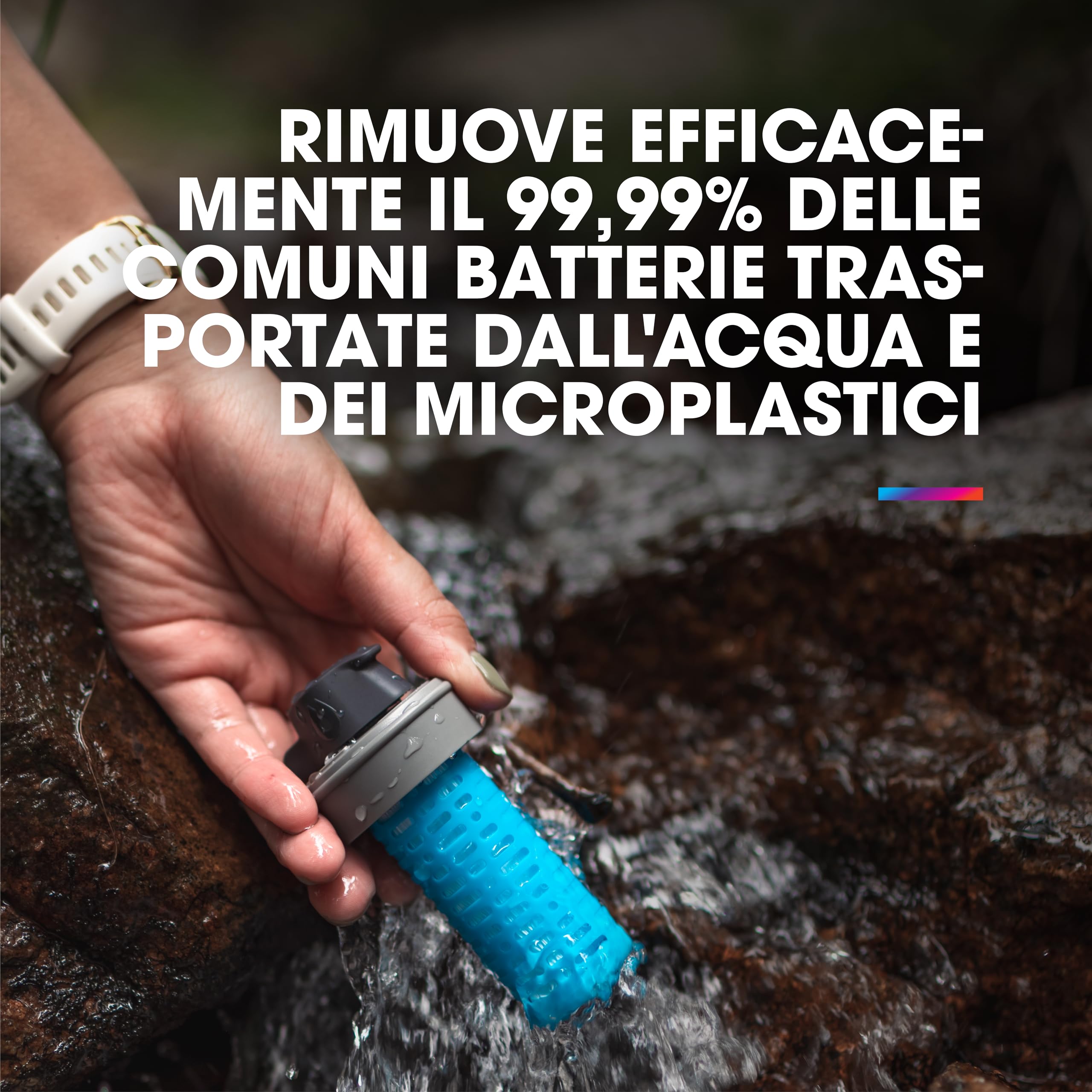 Kit filtro HydraPak da 42 mm - Accessorio per il filtraggio dell'acqua - Flusso rapido - Perfetto per l'escursionismo, il campeggio, i viaggi e la preparazione alle emergenze