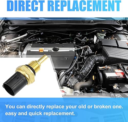 Miniatura 3 de X AUTOHAUX Sensor de temperatura de aceite con junta tórica para VTM 4 para Honda Pilot 2003-2015 para Honda Ridgeline 2006-2014 48160-PGJ-003