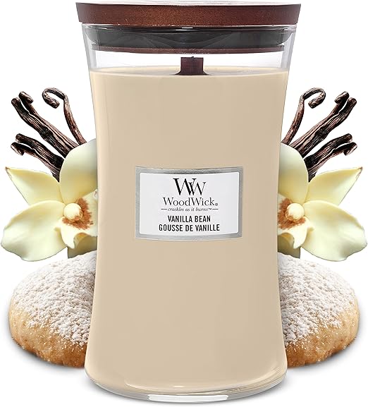 Woodwick Vanilla Bean Large Hourglass Candle Electronics