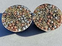 Vista 5 de Peridot Single Crystal Small Tower Buster Orgone Generator Energy Accumulator PERFECT GIFTING TOOL!!!! Orgonite Many Beautiful Ingredients!