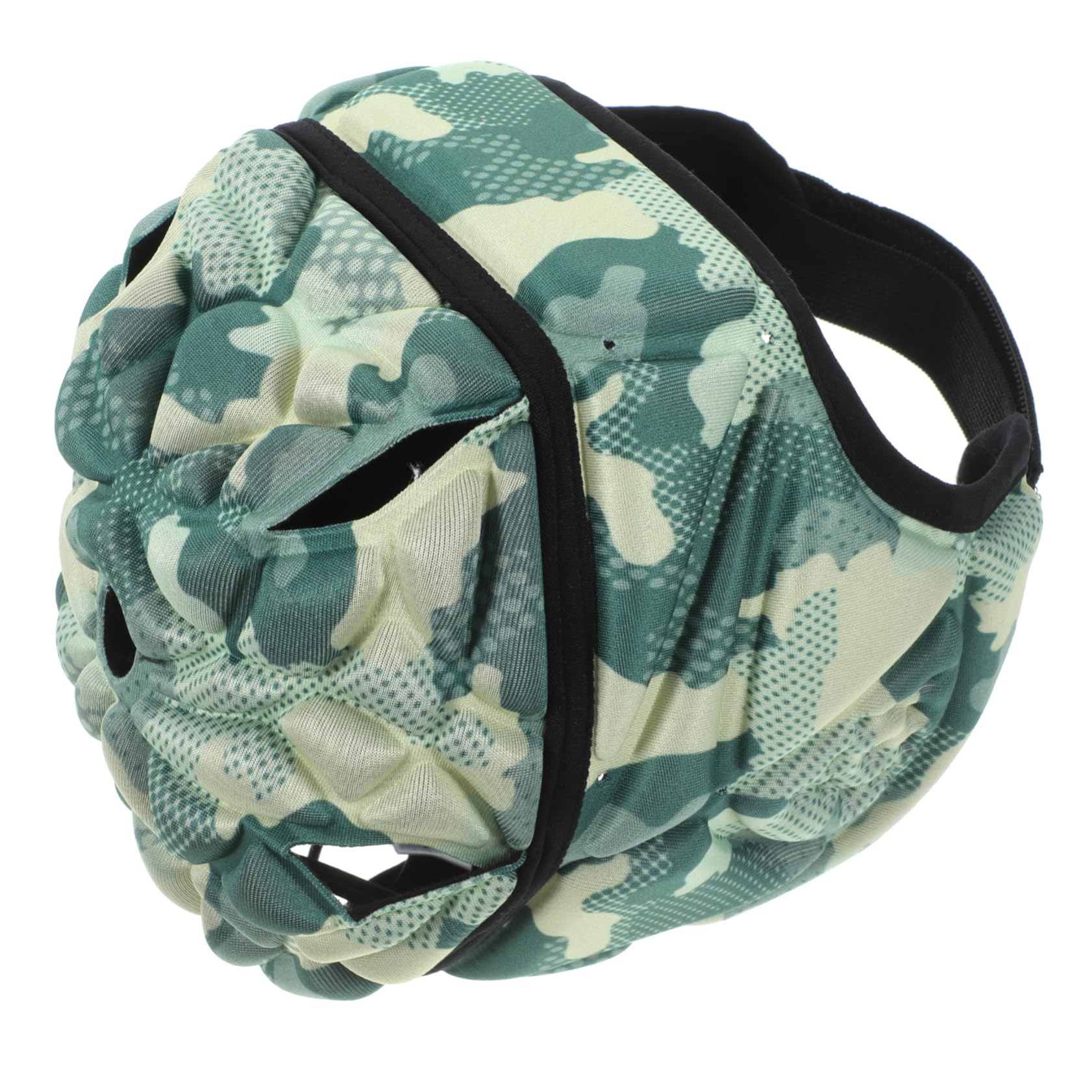 ibasenice Casco de Rugby Acolchado para Protección Fútbol y de Verde para Adultos Protección de Oídos y Transpirable