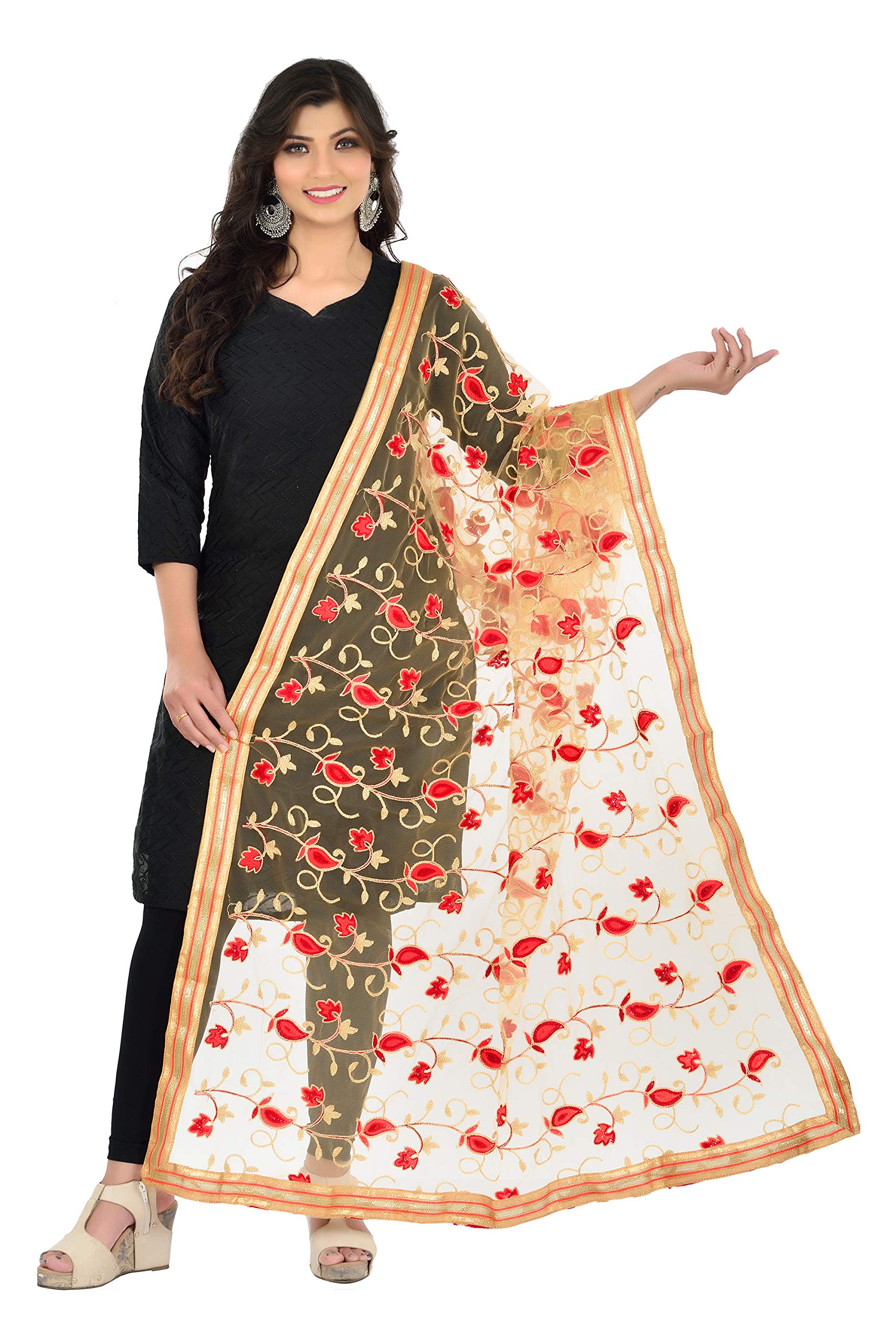 LIONIZE Women's Stylish Fashionable Casual Net Dupatta