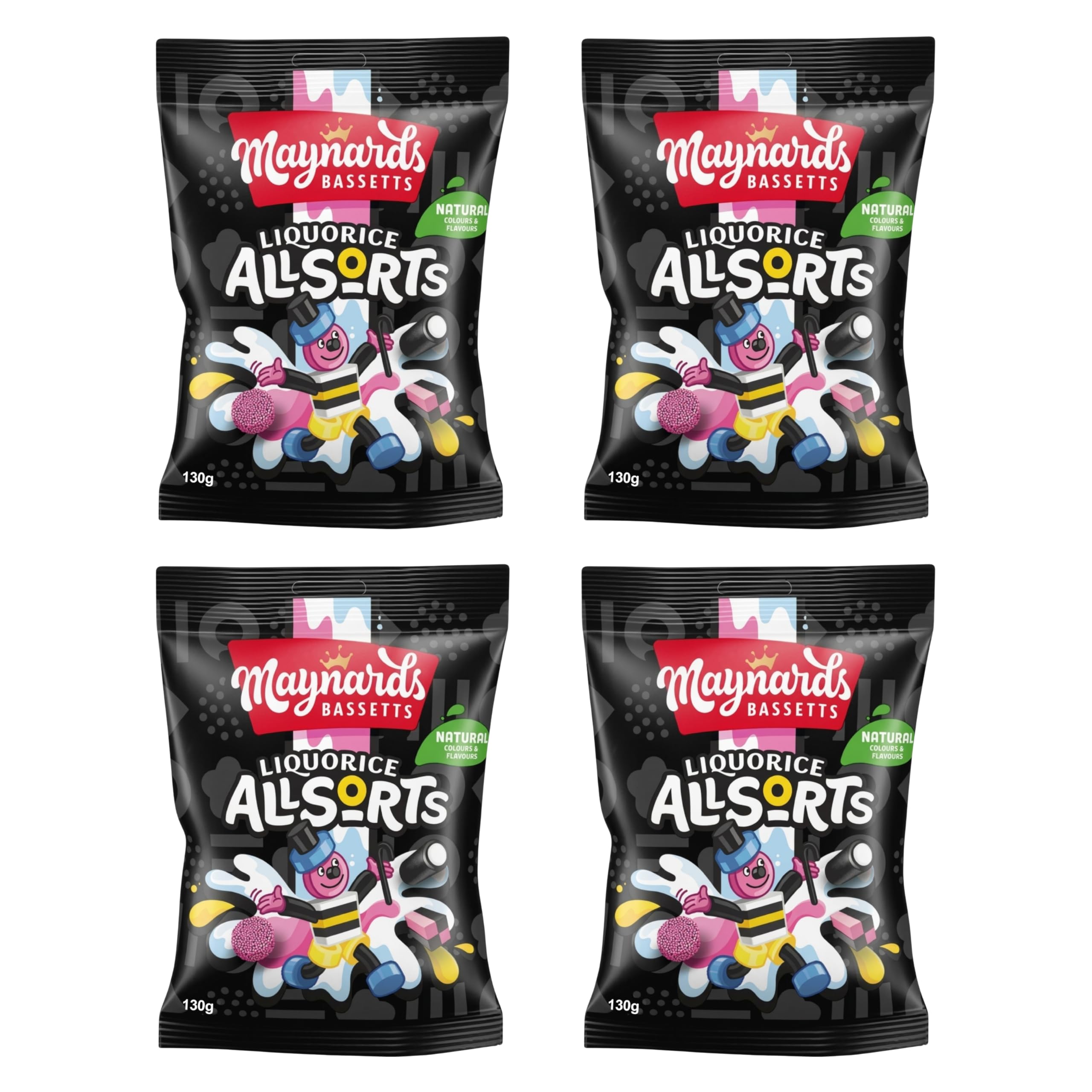 Bassetts Liquorice Allsorts 190g - Pack of 4