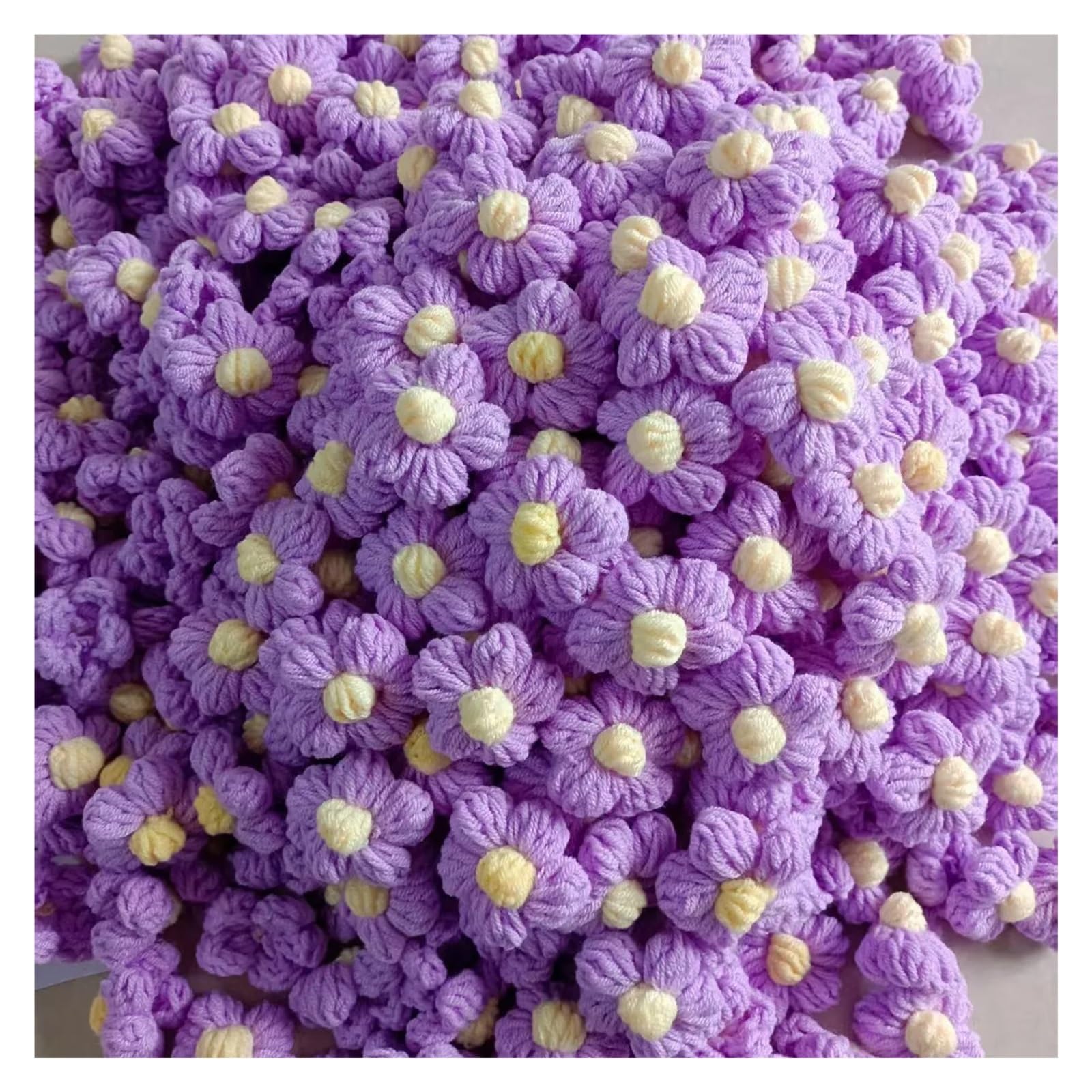DIY Quilting Fabric kit 100PCS DIY Knitted Flower Handmade DIY Craft