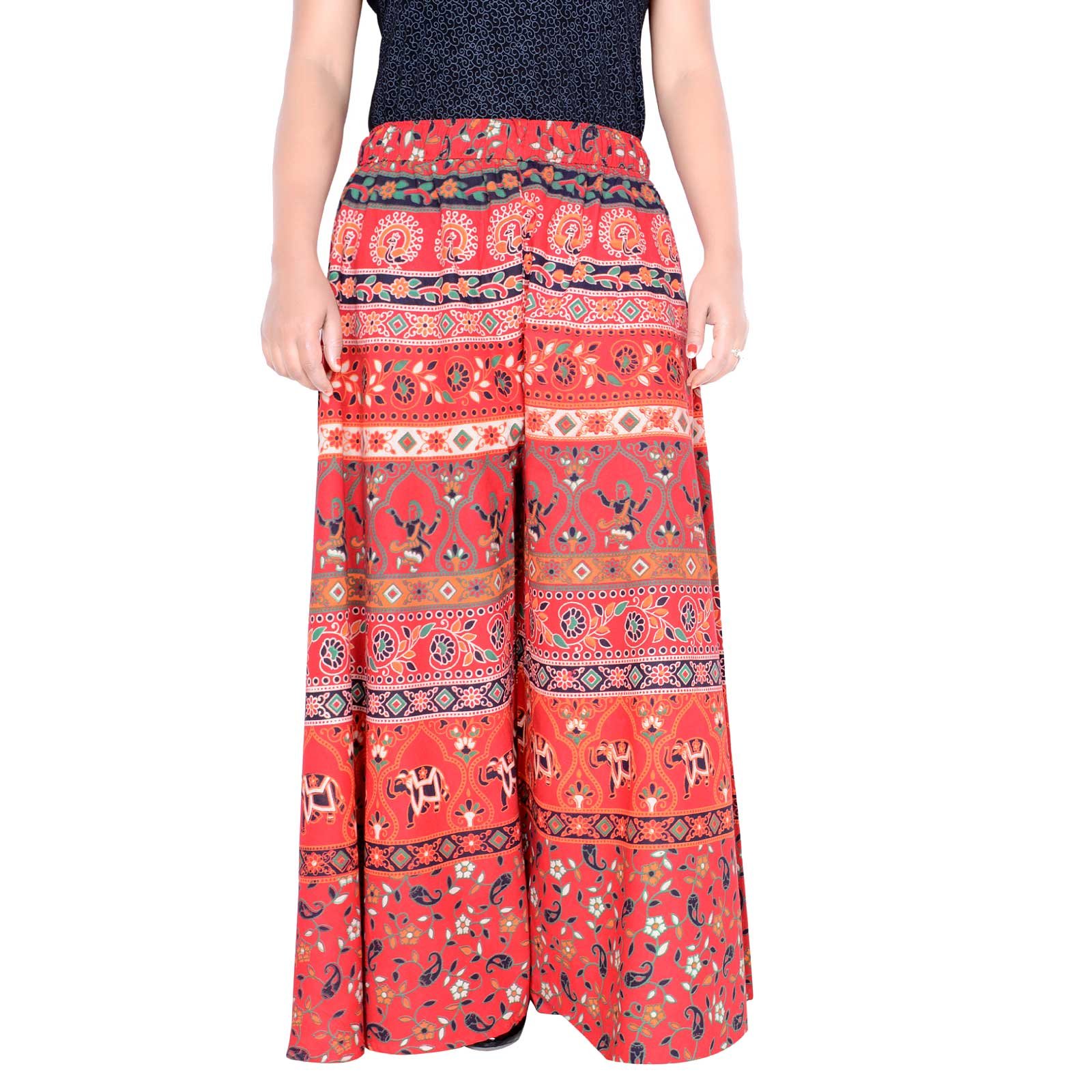 rajvila Women's Cotton Regular Fit 36 inch Length Printed Palazzo for Women(P36NT_0003)-picture-25