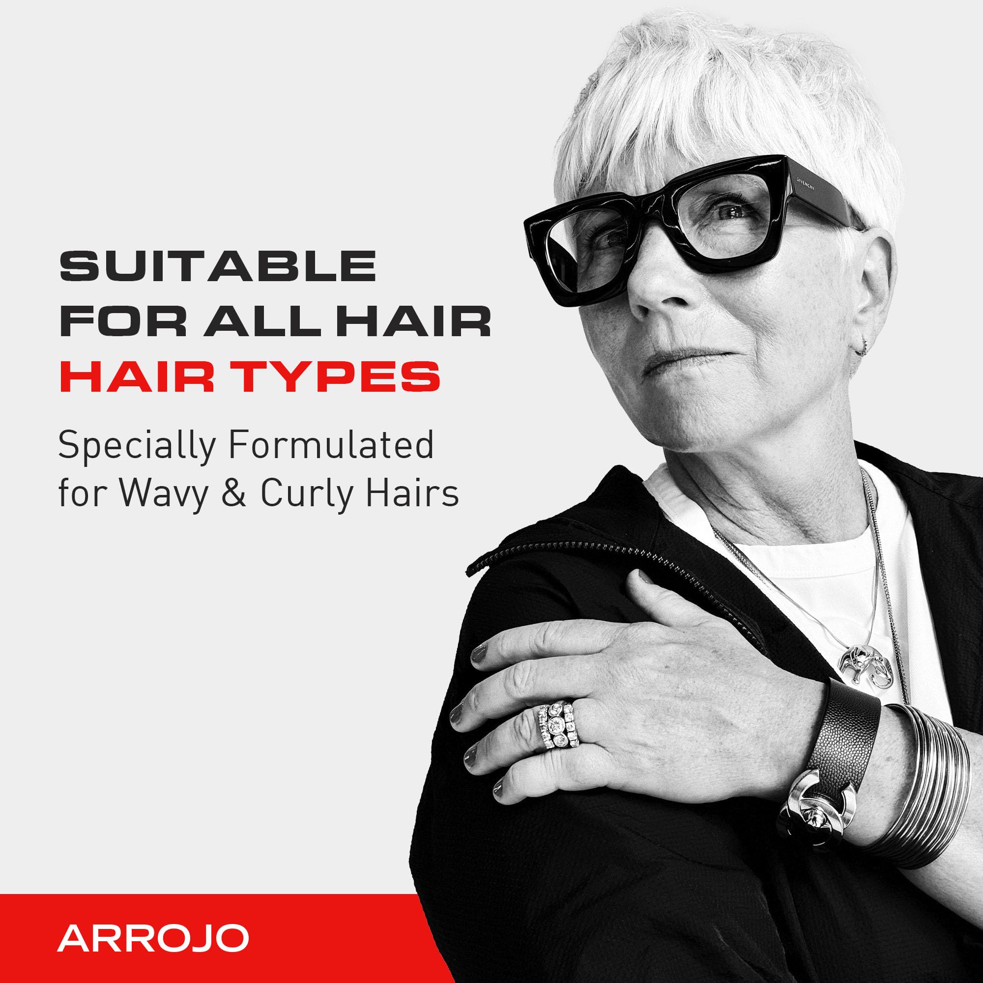 Arrojo Glint Texture & Shine Spray, 6.7oz – Sulfate & Paraben Free Lightweight Hair Spray – Frizz Control & Flexible Hold for Curly Hair with Vitamin E & Fruit Extracts