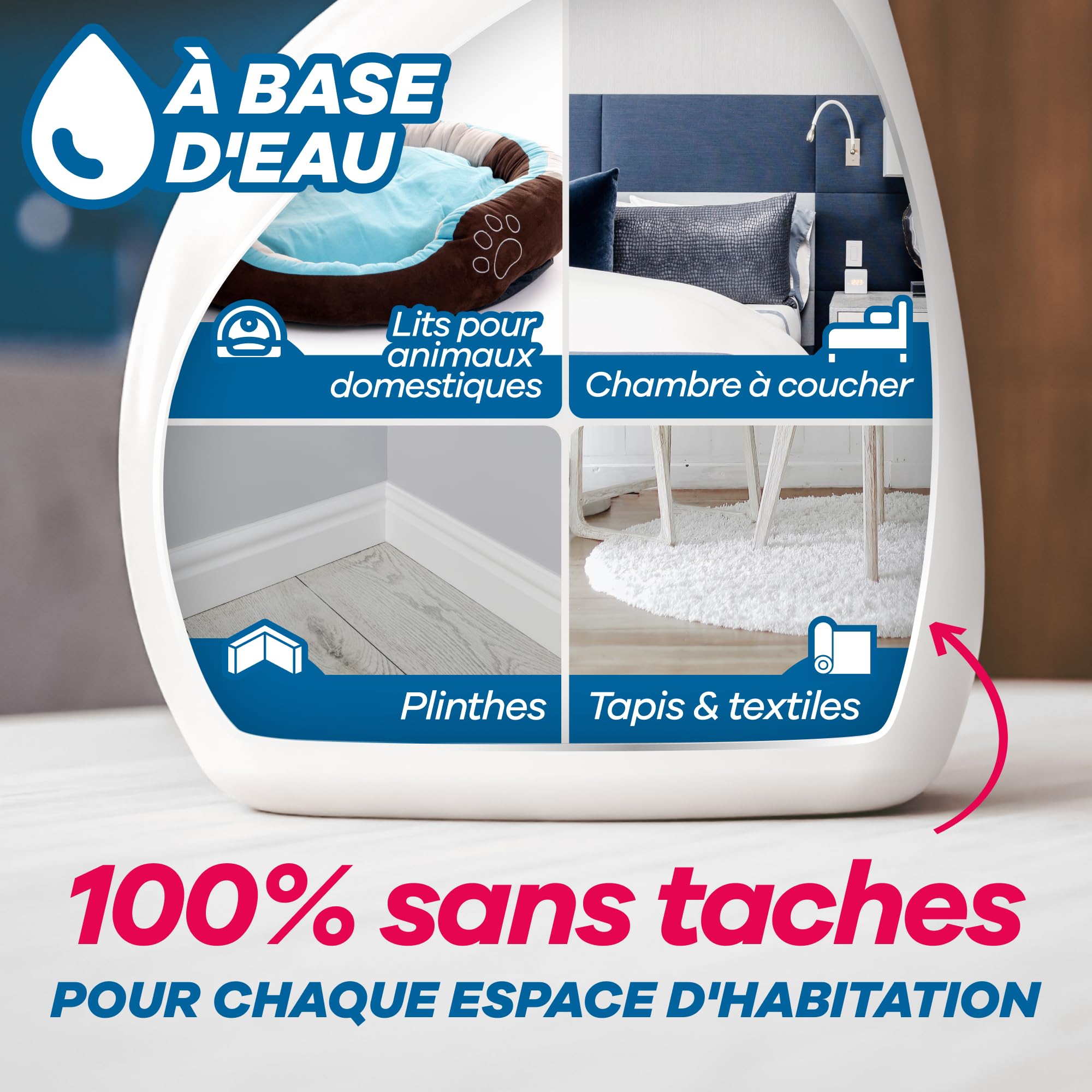 GEROBUG Spray Anti puces Maison 500 ML - Spray Anti puces pour la Maison, Les Meubles et Les Textiles - Lutte Contre Les puces Chat dans Le lit - Spray Anti-puces pour Chiens
