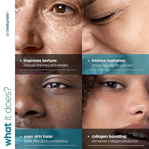 Miniatura 3 de ArtNaturals Suero de ácido hialurónico (4 onzas líquidas4.0 fl oz), suero facial antienvejecimiento, hidratante natural con suero de vitamina C y
