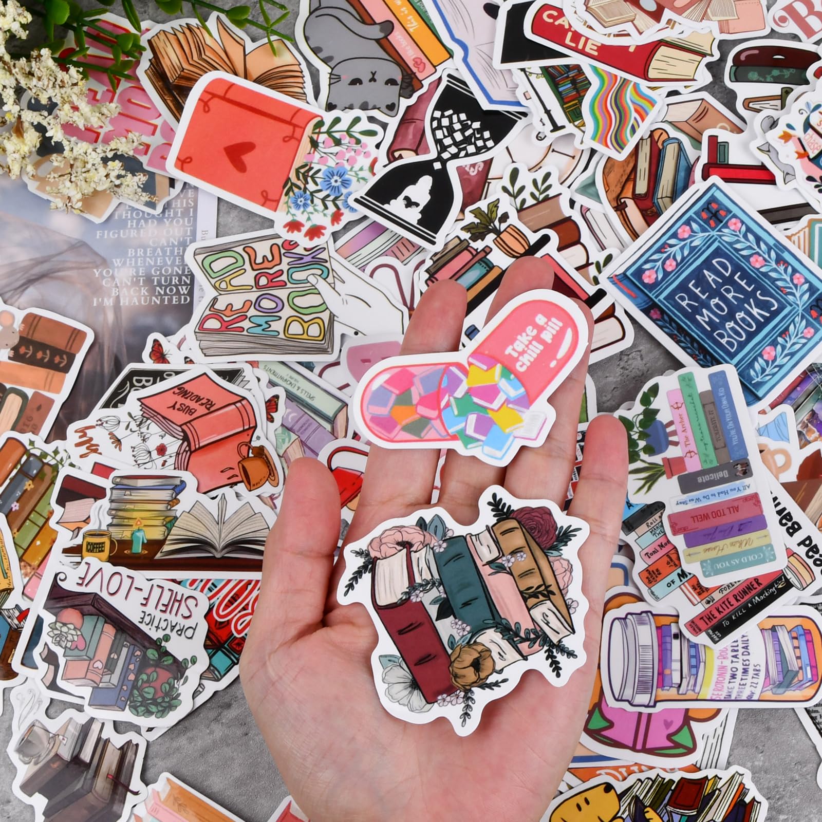 100 Adesivi Vintage Impermeabili - Per Bottiglie, Laptop, Diari, Design Unici E Estetici - Foto 5