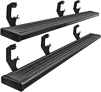 Vista 9 de TAC - Estribos laterales de flecha compatibles con Chevy Silverado/GMC Sierra 1500 2019-2025 2020-2025 2500/3500 Camión de cabina doble resistente