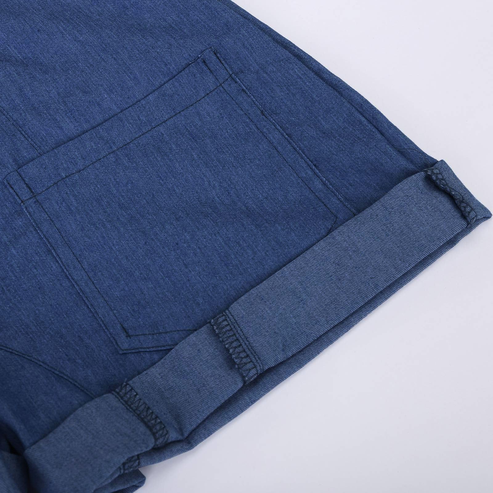 WWricotta Salopette in denim per bambine, pantaloncini estivi regolabili con spalline, tute in jeans, pantaloncini/A