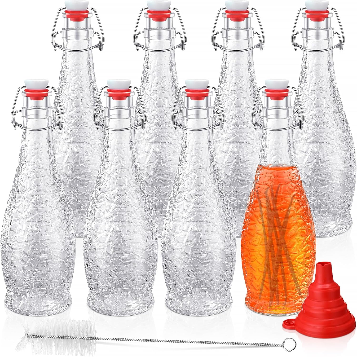 Willinglong 8 Pcs 33oz Swing Top Glass Bottles Flip Top