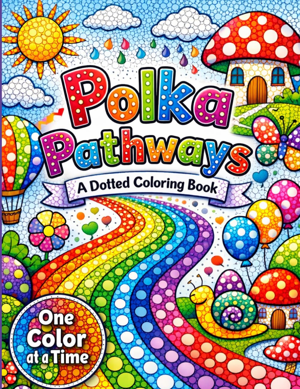 Polka Pathways: A Dotted Coloring Book: Discover the Art of Dots, One Color at a Time