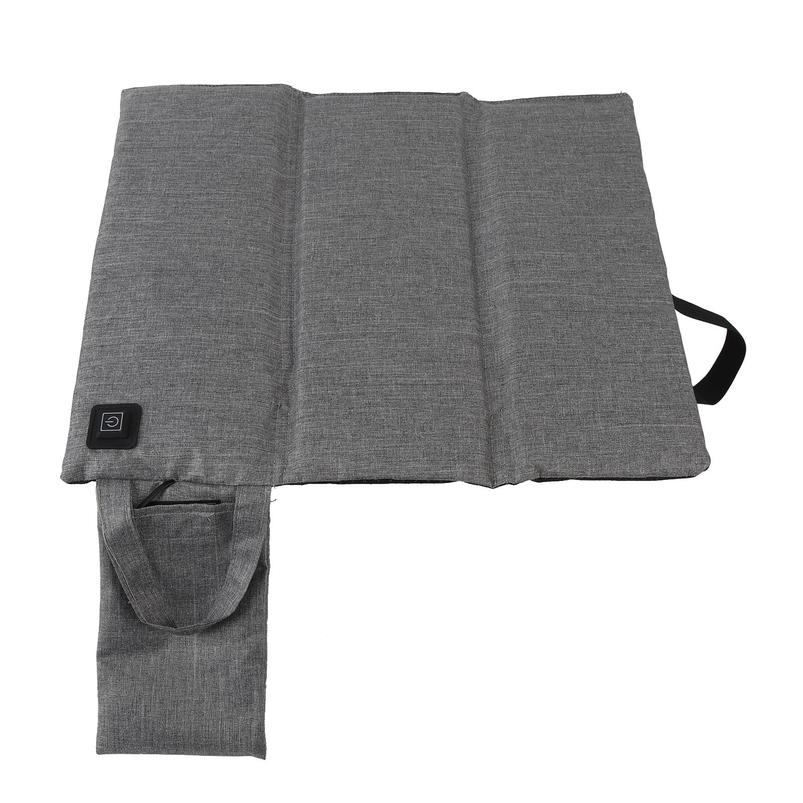 Almohada con Calefacción, Cojín de Asiento con Calefacción Portátil, Temperatura Ajustable, Cojín de Asiento de Calefacción USB Plegable Fácil, Tribunal Calentado para Acampar