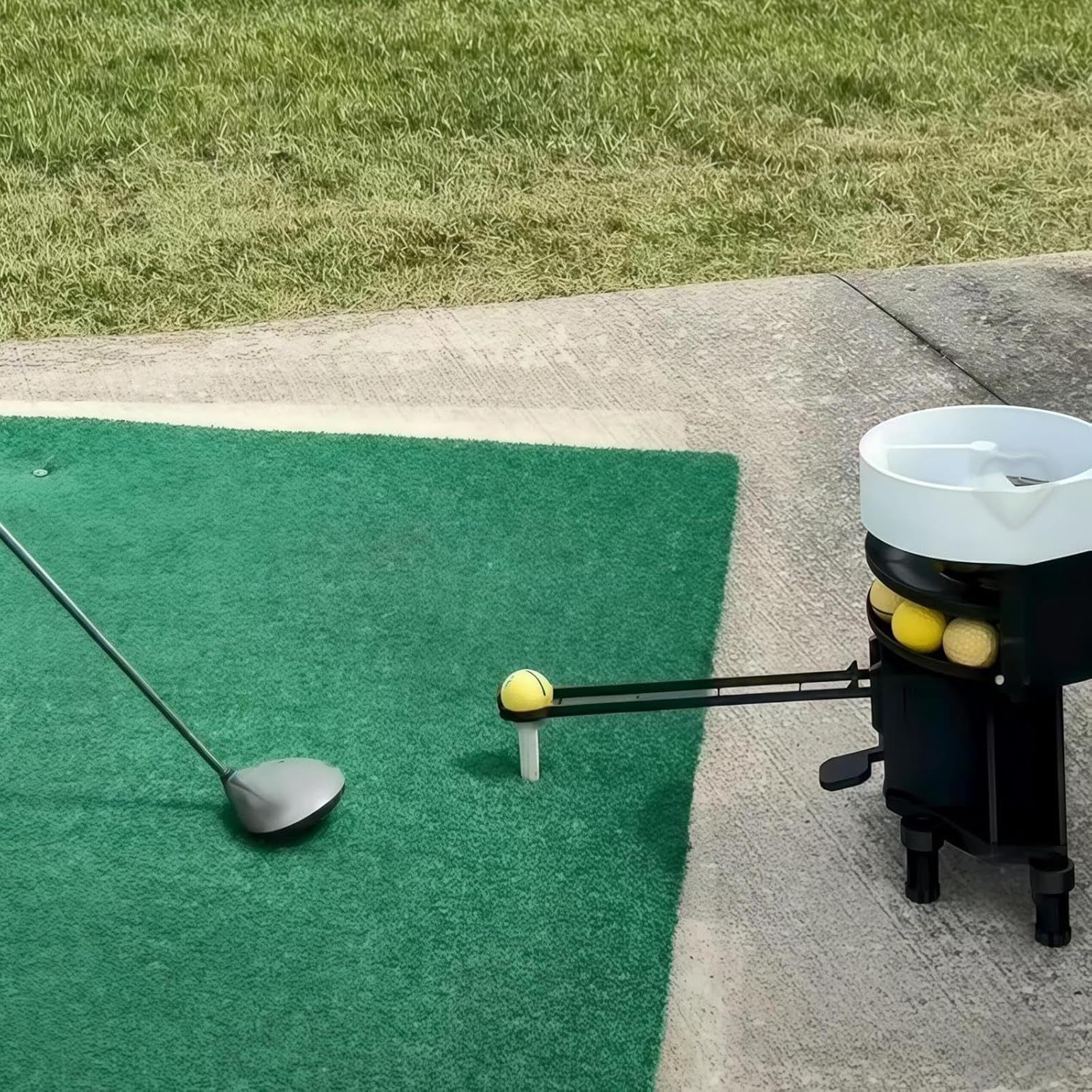Ballspender | Range Reload Golfballwerfer Pro | Automatische Abschlagmaschine hält 25 Bälle, einfaches Nachladen, einfach einzurichten, für Zuhause, Unterhaltung, Club, Freizeit, Hinterhoffahren