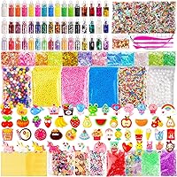 JMUQ 175 Pack Slime Making Kit - Charms, Foam Balls, Beads, Sequins & Tools for Creative Slime Crafts & DIY Fun
