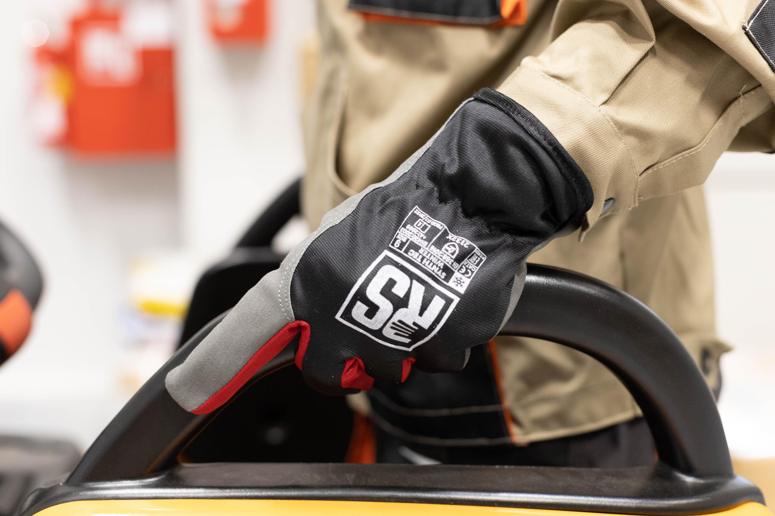 RS Synth TEC Gants d'hiver isolés en Cuir synthétique - Taille 11-12 Paires - Noir et Gris - Gants de Travail en Cuir - Prêts à l'emploi