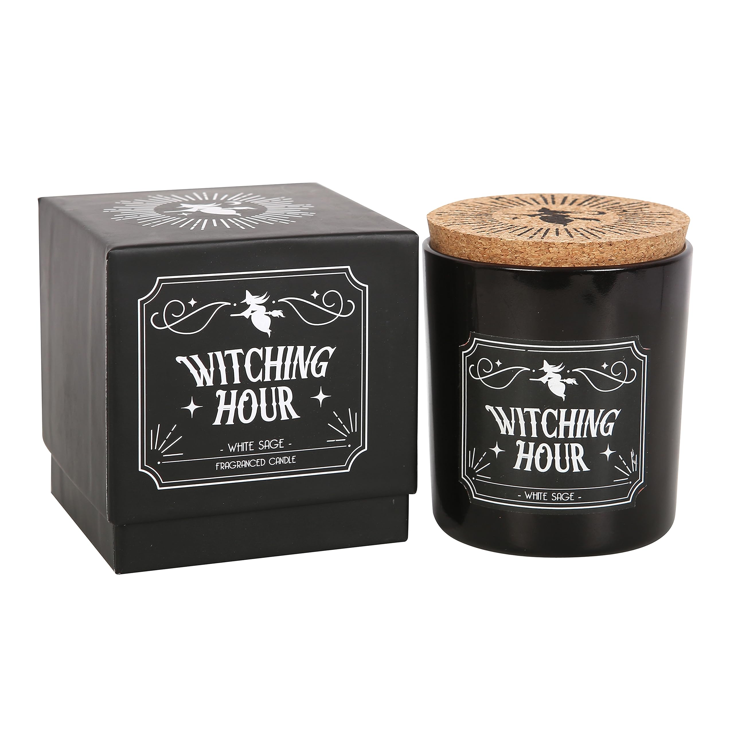 Witching Hour Gothic White Sage Scented Candle, Home Fragrance, Pagan Gift