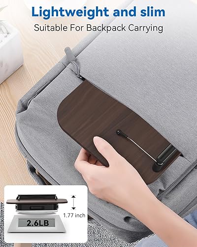 Miniatura 7 de Soporte para libros con almacenamiento, soporte para libros para leer manos libres para libros de texto, libros de cocina, tabletas y computadoras