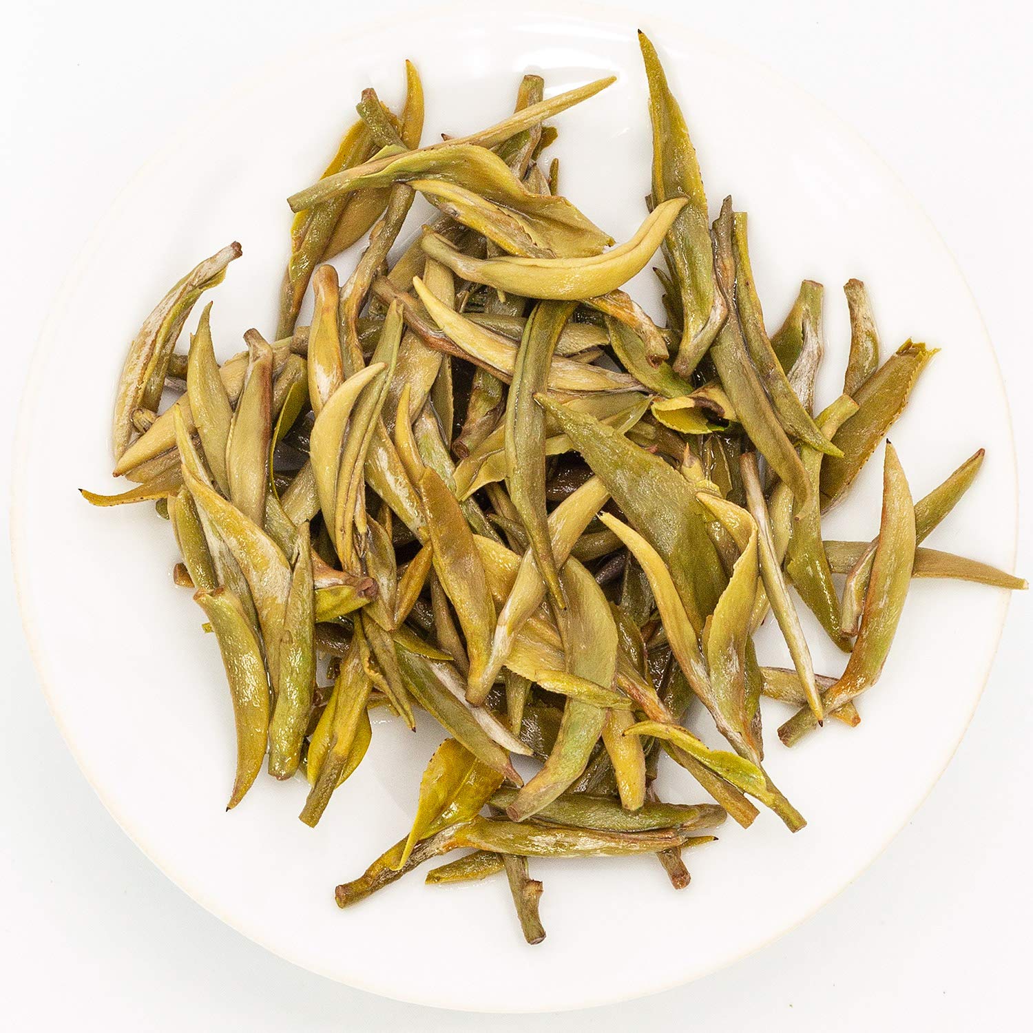 Oriarm 100g / 3.53oz Fuding Silver Needle Thé Blanc Chinois Loose Leaf - Chinese Silver Tips White Tea - Fuding Baihao Yinzhen 2nd Grade - Naturally Processed