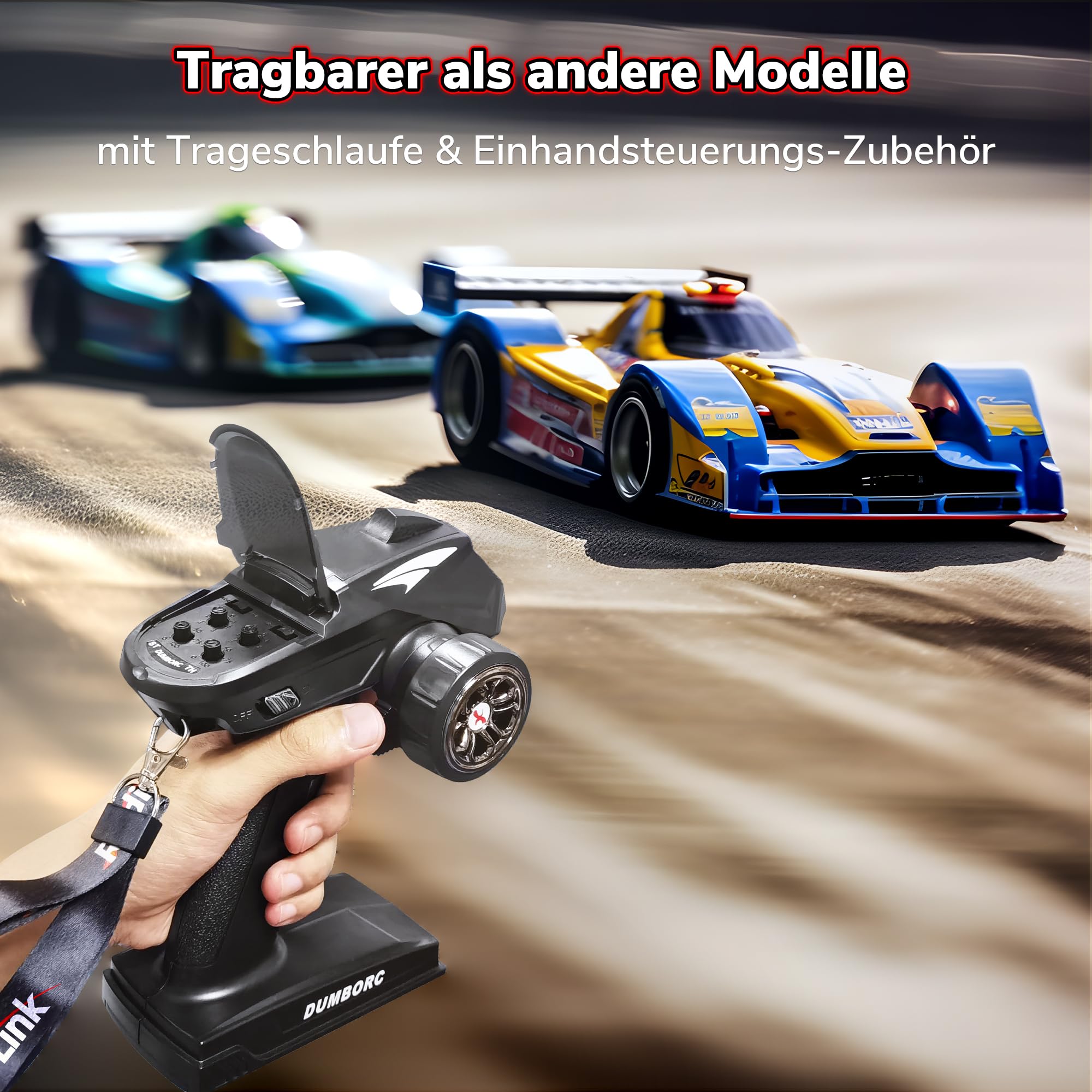 DUMBORC X4 2,4 GHz 4-Kanal-RC-Fernsteuerung und P6F-Gyro-Empfänger