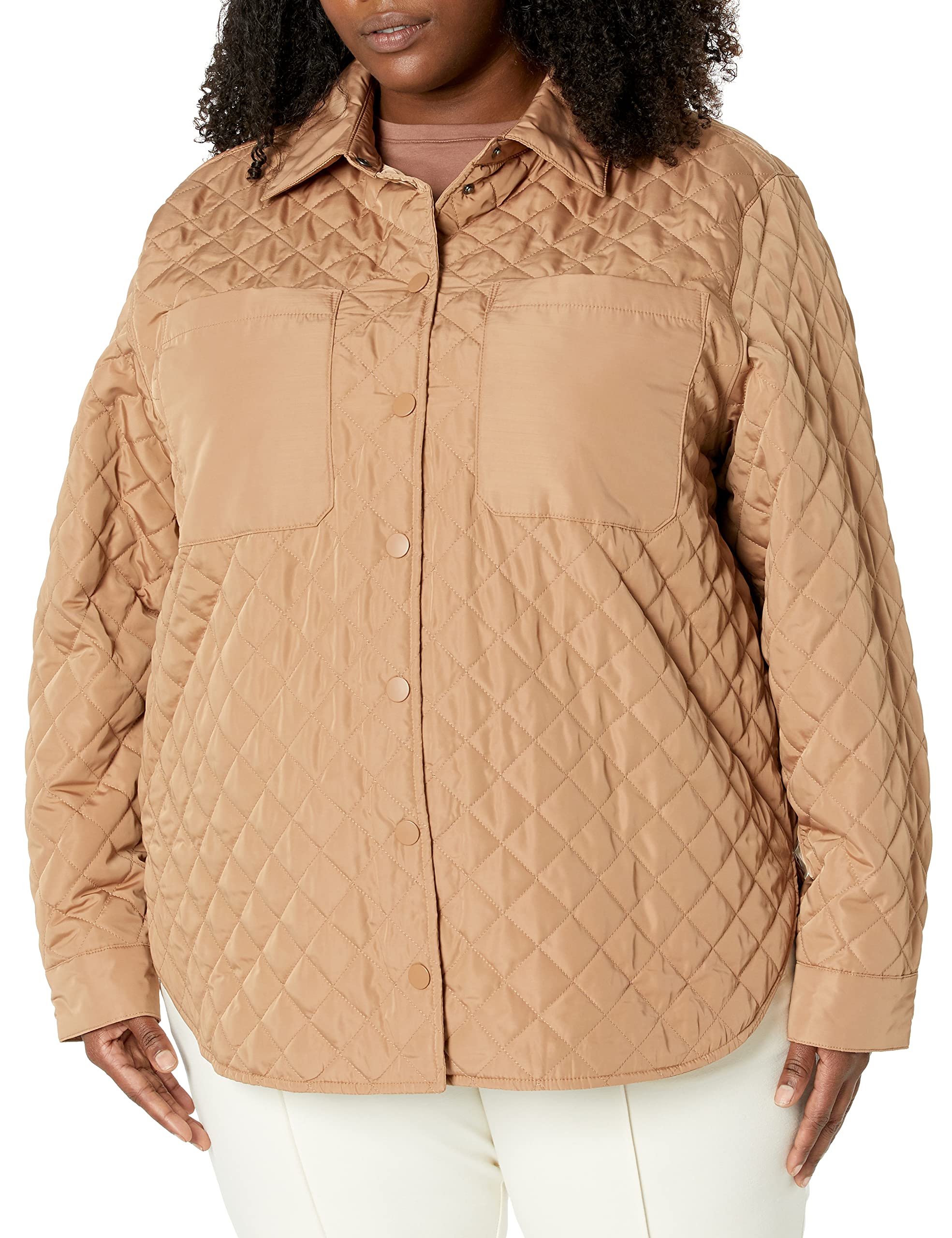 Amazon Essentials Femme Veste matelassée en Polyester recyclé décontractée (Grandes Tailles Disponibles) (Anciennement Amazon Aware)