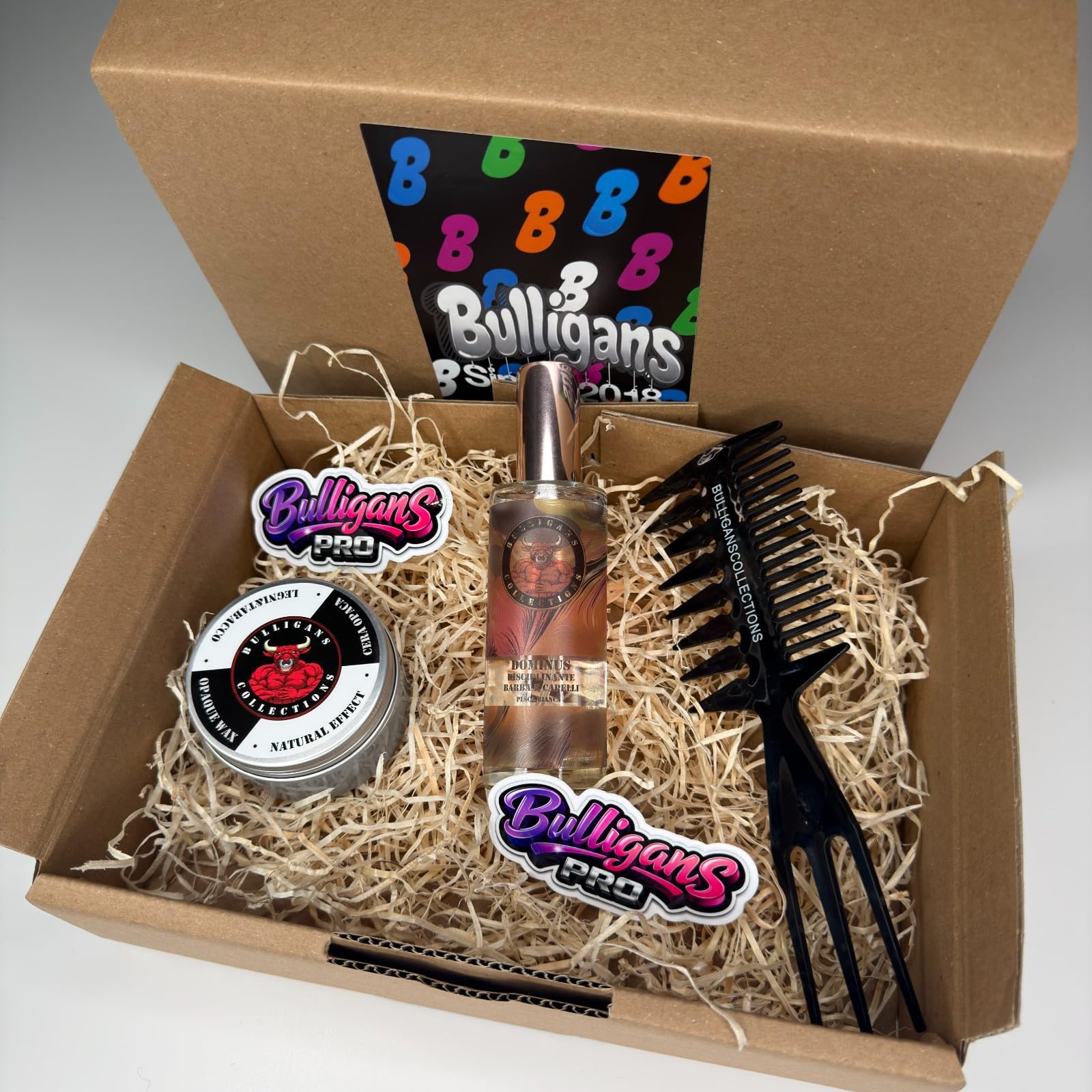 Bulligans Box Slick Back Old Money effetto naturale Cera Opaca e Disciplinante spray