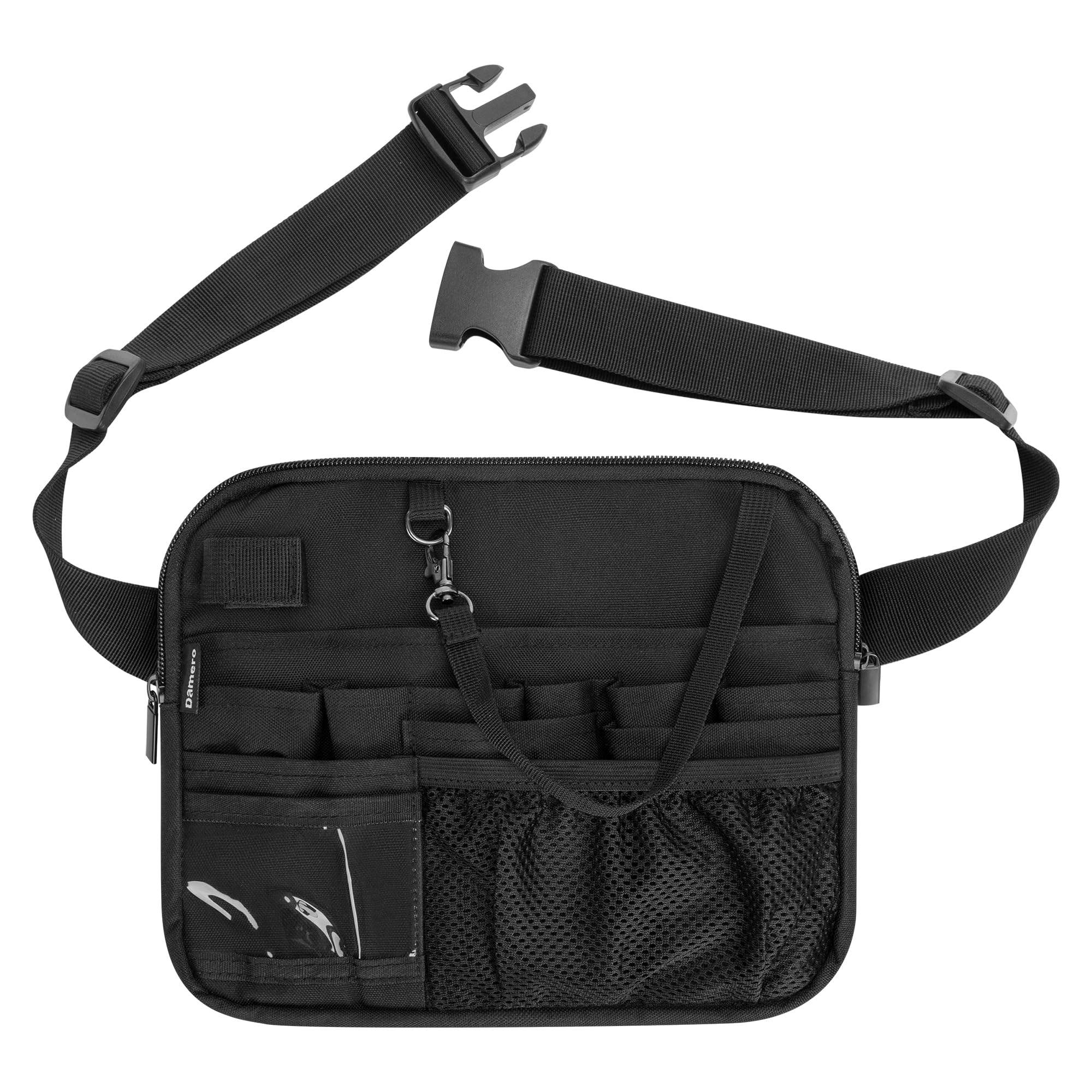 Damero Server Waist Pouch, Waiter Waist Money Pouch, Restaurant Serving Apron Bag with Adjustable Belt for Restaurant, Hotel, Bar