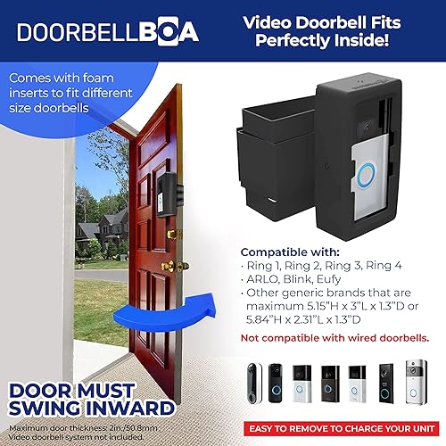 Miniatura 2 de DoorbellBoa - Timbre de video contra robos para instalar en la puerta