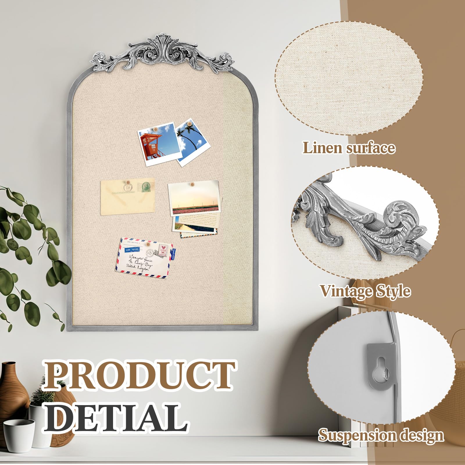 背景ボード　antique room Luna Ogee Vintage Unpasted Wallpaper – Say Decor LLC