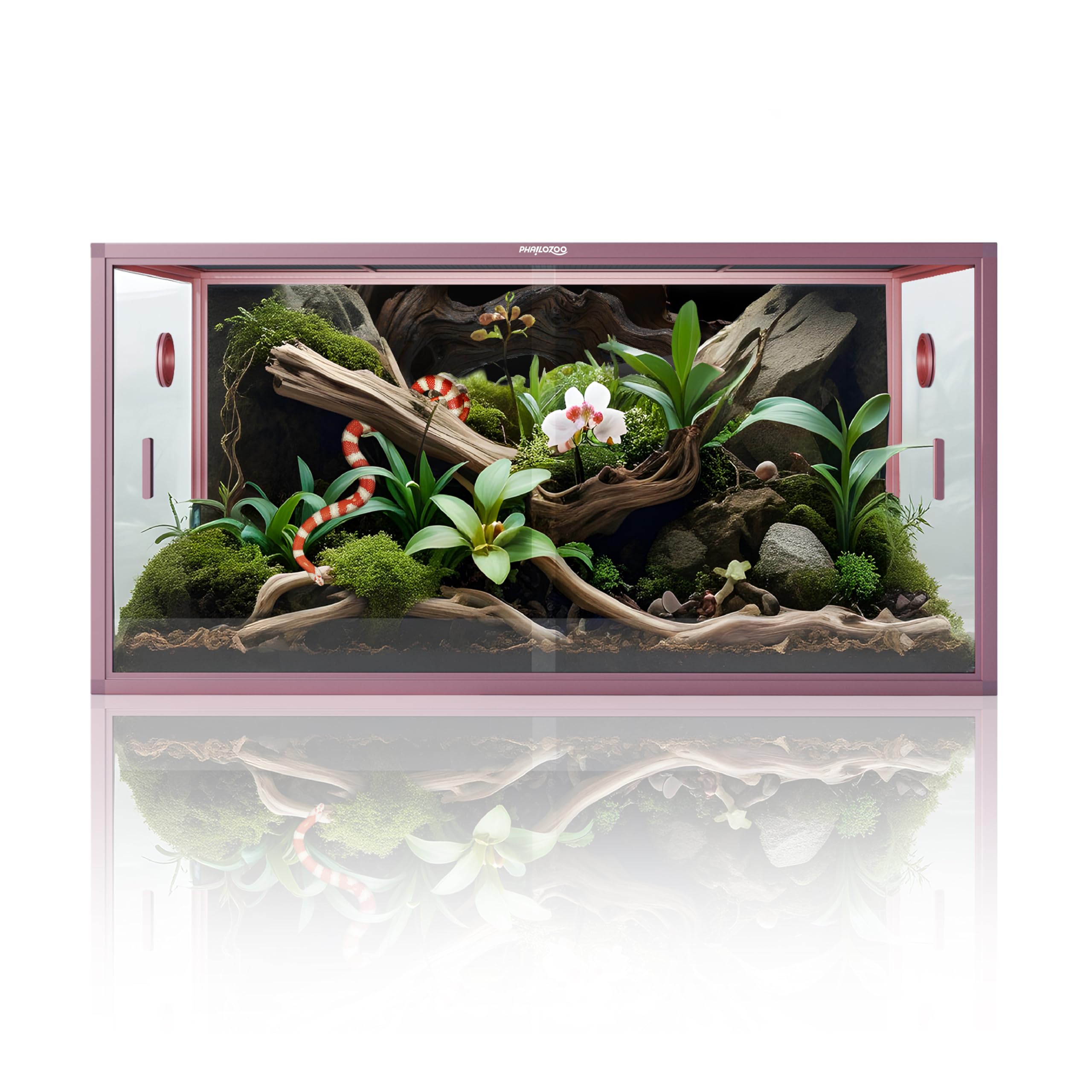 Phailozoo 120 gallon sliding door reptile tank