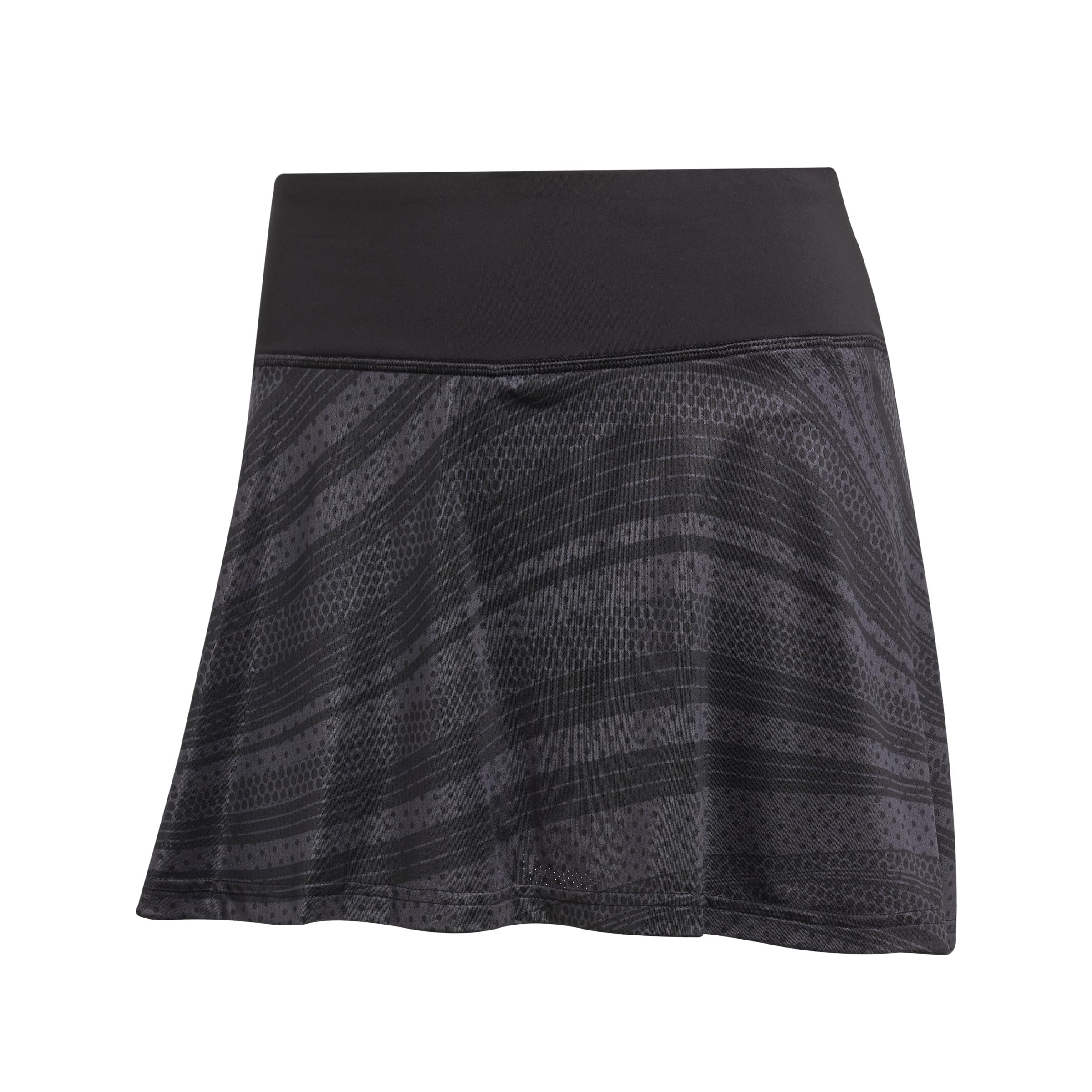 adidas Women's Club Tennis Climacool Graphic Skirt, Carbon, XXL