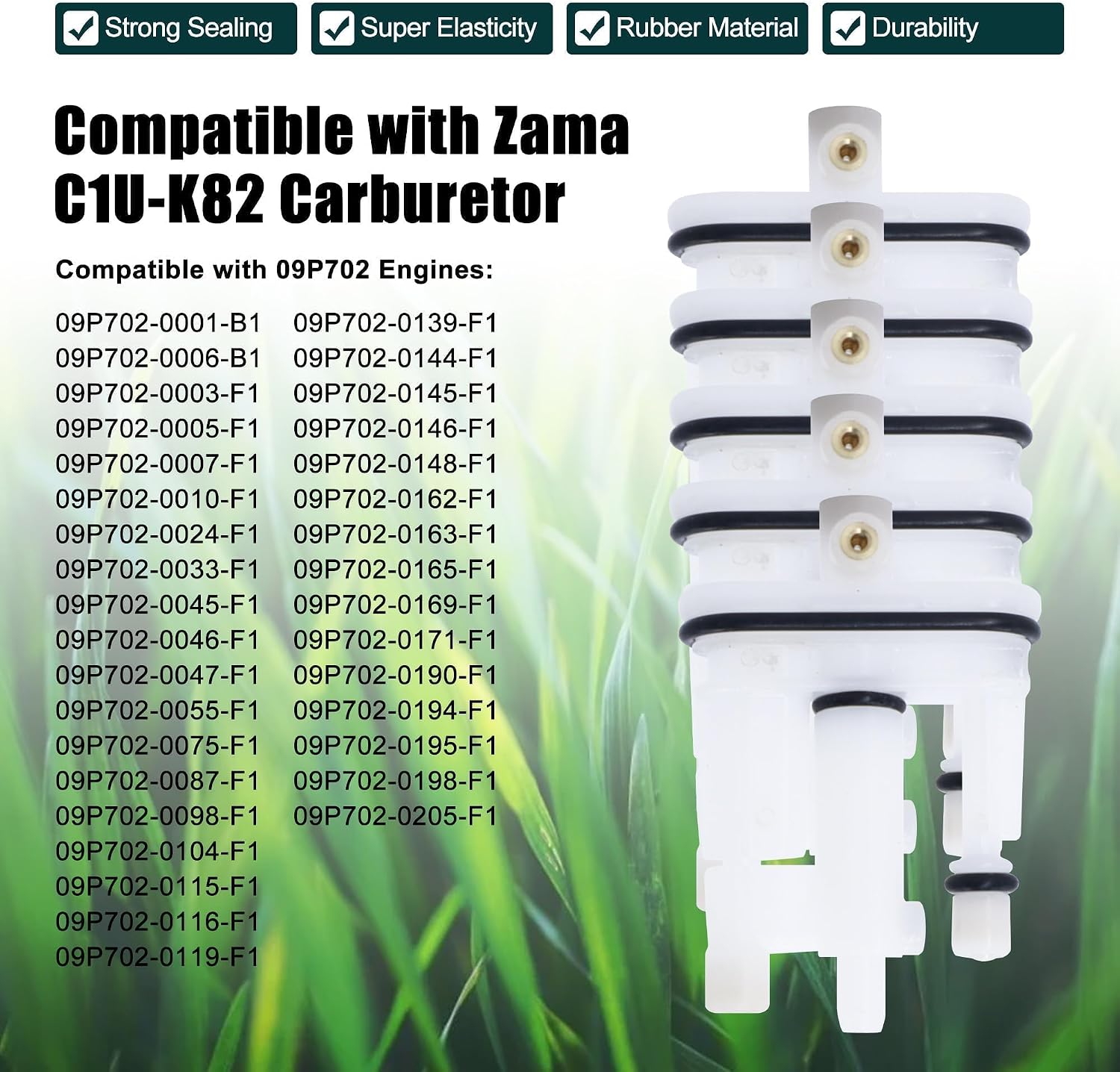 5 PACKS Carburetor Main Jet 592792 Compatible with Briggs Stratton Main Jet Fits Briggs Engine 09P702 Lawn & Garden Equipment Replace # 09P702 592792