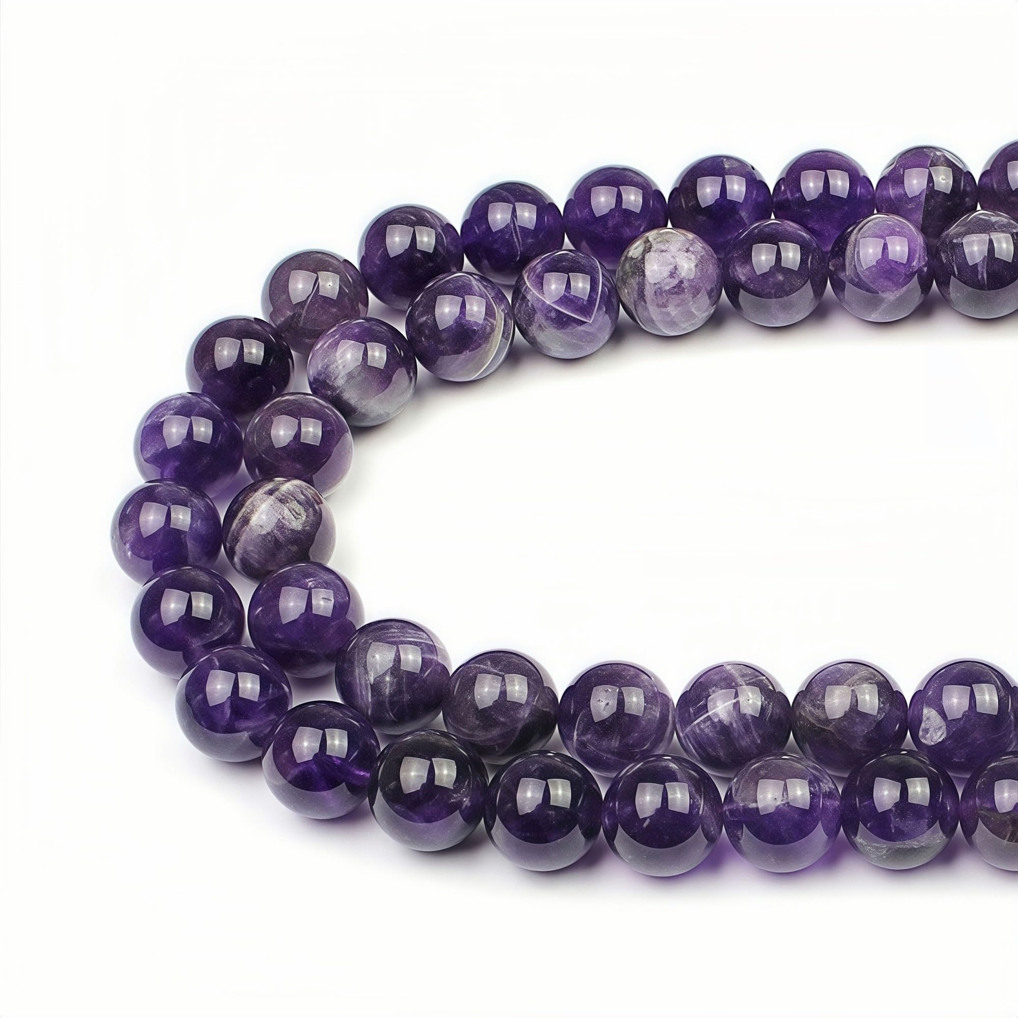 MJDCB 10mm 35 piezas Cuentas de Piedra Turquesa Redondas Sueltas Piedras Semipreciosas para Hacer Joyas Pulseras Collares — view 27