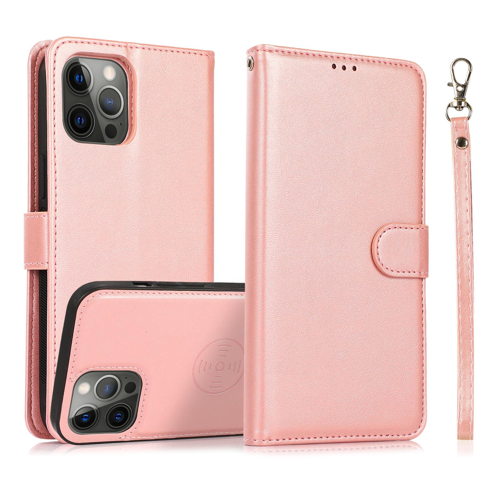 Étui iPhone 15 Plus détachable avec portefeuille magnétique - 8