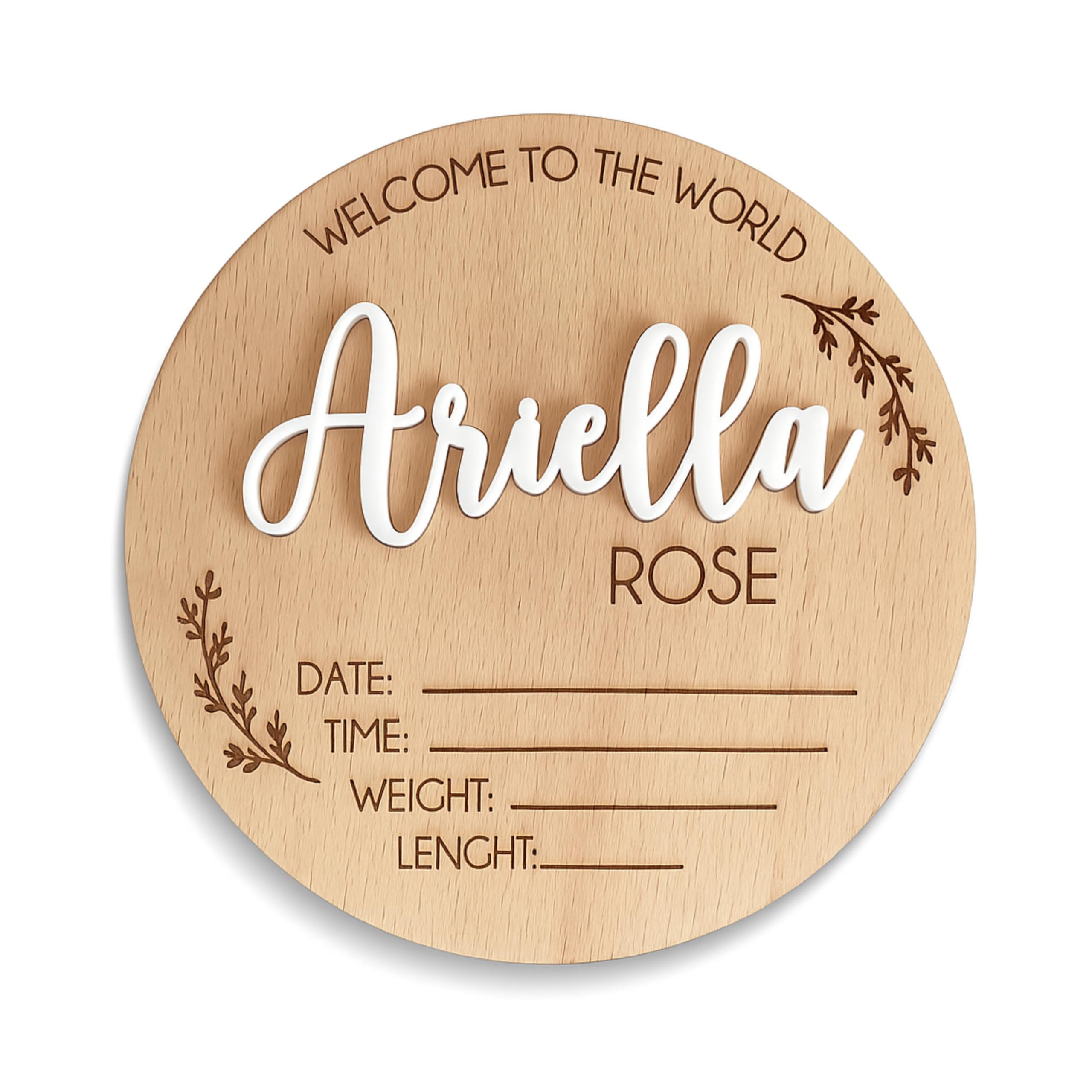 Personalised Baby Announcement Sign, Welcome to The World, Custom Baby Name, Baby Birth Stats, Hospital Baby Sign, Newborn Gift, Newborn Baby, Photo Prop, Baby Shower Gift, Gender Reveal (Design 11)